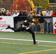 Freshman Justin Campbell caught three passes all for touchdowns in the Panthers 62-35 victory over the Cumberlands