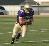 Jimmy Berezik rushed for 152 yards to earn the MVP award in the Big River Bowl